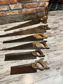 vintage hand saw