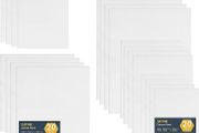20pcs Canvas Panels (15x20-4pk, 24x30-4pk, 30x40-4pk, 20x20-4pk, 30x30-4pk) 3mm Blank Artist Canvas Board