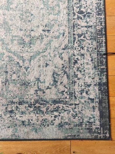 IKEA x-large rug, 200x300. grey/ green/navy tones