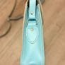 Zatchels Handmade Leather Satchel - Pastel Baby Blue - Made in UK Image 3