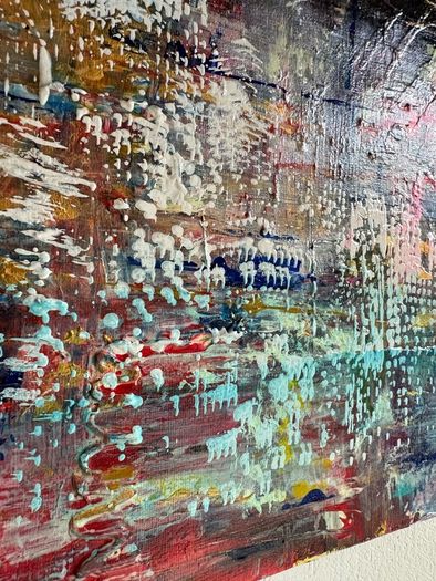 Original Art Original Cityscape in Abstract