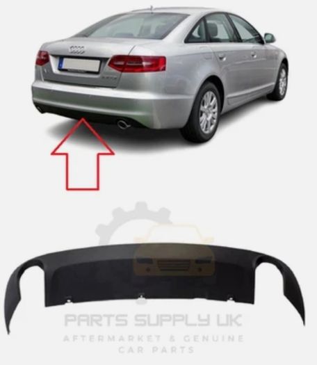 Audi A6 C6 Saloon 2009 Rear Diffuser skirt