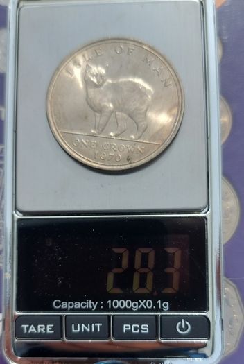 1970  Isle of Man " Manx Cat"  coin