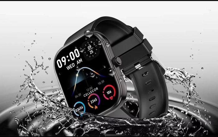 2025 Smart Watch 2.01" HD Display Waterproof Fitness Tracker Heart Rate Monitor