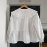 Zara Peter Pan Collar Blouse Size Medium Image 8
