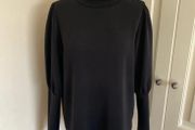 My Essential Wardrobe dressy black top size 12