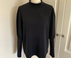 My Essential Wardrobe dressy black top size 12