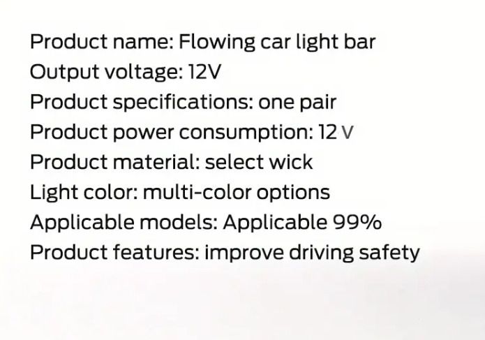 White light with  YellowTurn signal