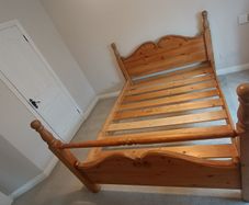 king size bed (Mexican Pine) Solid
