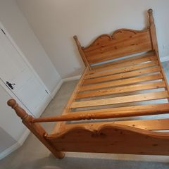 king size bed (Mexican Pine) Solid