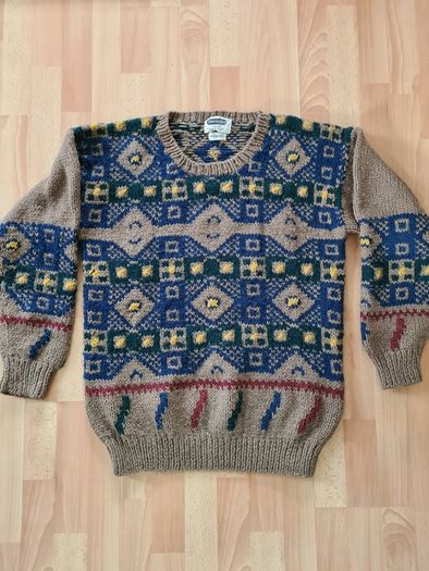 Jumper Handknit vintage wool Shelterbay by Arrow size M medium