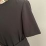 dress bnwt Zara black dress short sleeves with side slits elegant style fits 8/10 Image 8