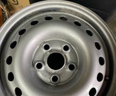 Brand new steel rim for Volkswagen transporter.
