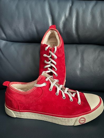 UGG sneakers red women's shoes size 39.5