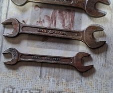 Antique Snail Brand Open-Ended Spanners / Wrenches Set of 3 Postage Available or Collection