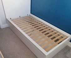 Ikea Malm single bed with 2 drawers and slats