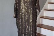 CurveWow gold &amp; black sequin dress, Size 18-20, BNWT