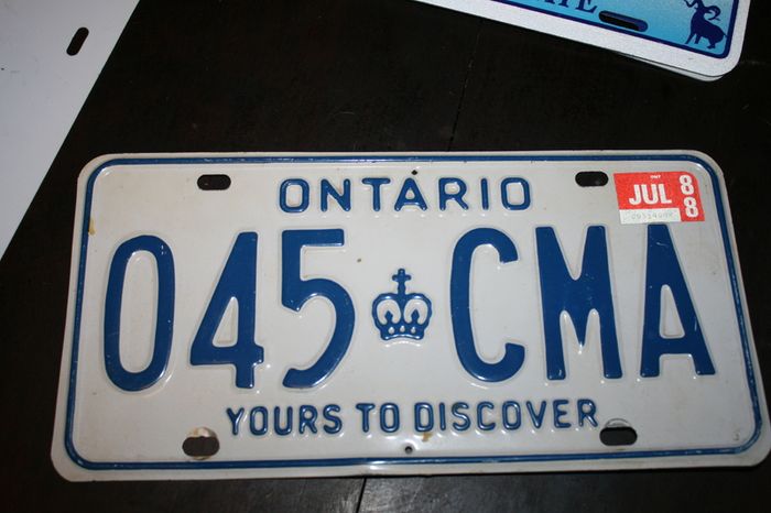 Various States, License Plate, 25 each AMERICAN  LICENSE PLATE