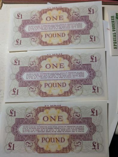British Army money