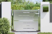Garden Gate with Lock Silver 100 x 75 cm Stainless Steel