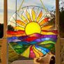 Beautiful Stained Glass Effect House & Garden Decoration Image 2