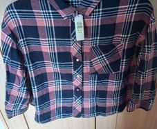 Ladies Check Three Quatre Lenght Sleeve Shirt