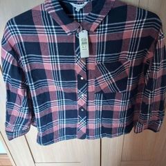 Ladies Check Three Quatre Lenght Sleeve Shirt