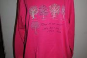 Ladies pink plus size jumper size UK22 EU50 Postage included
