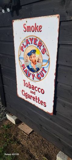 large  players metal sign
