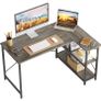 L Shaped Desk Small Corner Desk with Shelves 120CM Reversible Computer Desk Writing Table with Bookshelf for Home Office Small Space (FREE POSTAGE) Image 3