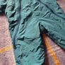 Vintage 80's Made In USA Chuck Roast Teal Fleece-Lined Baby Snowsuit/Padded Bunting Image 6