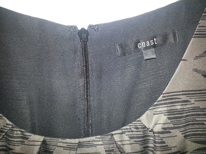 Coast brown/black dress size 10