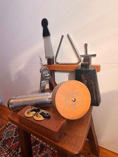 Vintage Latin Percussion New Era Zildjian Bundle Cabasa Torpedo Guiro Cowbell
