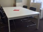 Ex Demo Contemporary White Meeting Table
