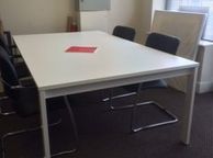 main image for ad Ex Demo Contemporary White Meeting Table