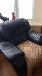 Full Real Leather Lounge Set (3 Seater + 2 Seater + Armchair) Ultra Comfortable Family Sofa