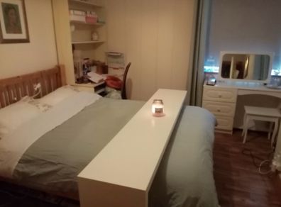 Over bed rolling table from ikea
