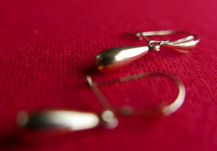 Vintage 9ct Gold 375 Drop Earrings 0,56g