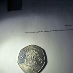 1Rare 1992 xmas 50p gibraltar