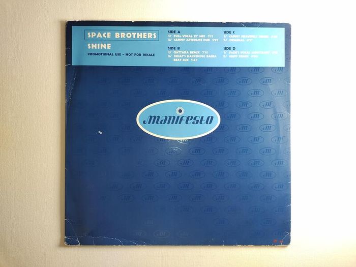 Space Brothers - Shine - Manifesto - DJ Promo COPY! SPACE Brothers ANTHEM!!