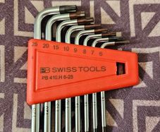 PB Swiss Tools 8-Piece L-Wrench Torx Key Set (Model: PB 410.H 6-25)