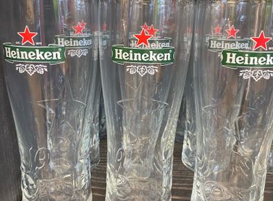 Heineken beer Official Pint Glasses brand new