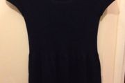 Mango navy knit dress