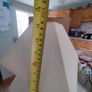 Wood Square Cone Table Lamp Cream Shade Image 6