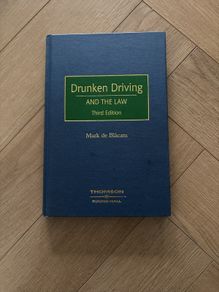 Drunken Driving and the Law, third edition, Mark De Blacam Thomas Roundhall.
