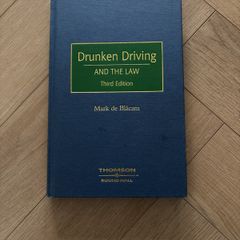Drunken Driving and the Law, third edition, Mark De Blacam Thomas Roundhall.