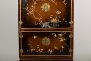 20th Century Chinese Carved &amp; Lacquered Armoire