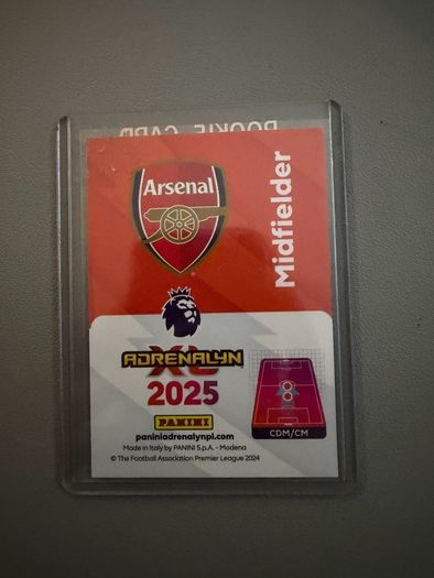 Declan Rice Arsenal FC signed card