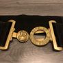 'Dieu Et Mon Droit' Brass Belt Buckle Image 4