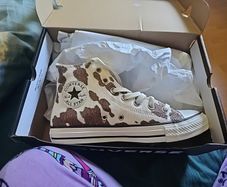 cow print converse